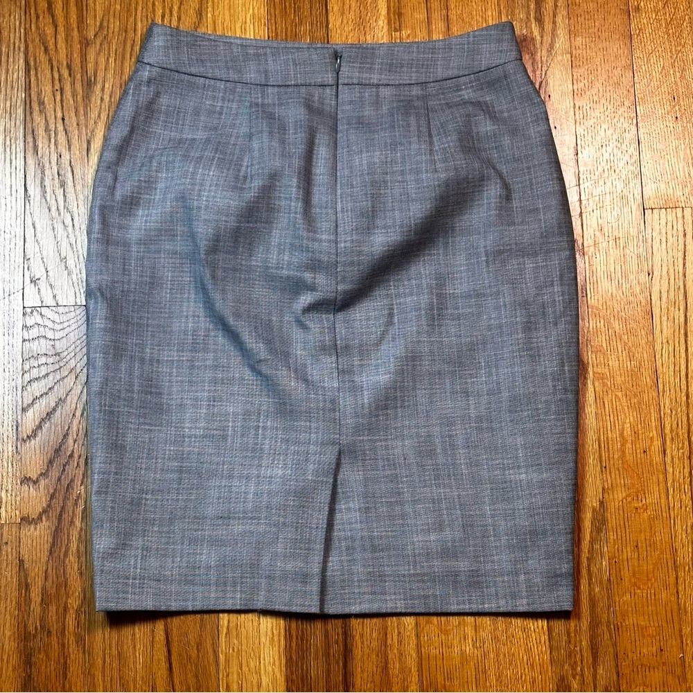 Ann Taylor Skirt Womens Size 2 Petite Grey Business Casual - Picture 2 of 6